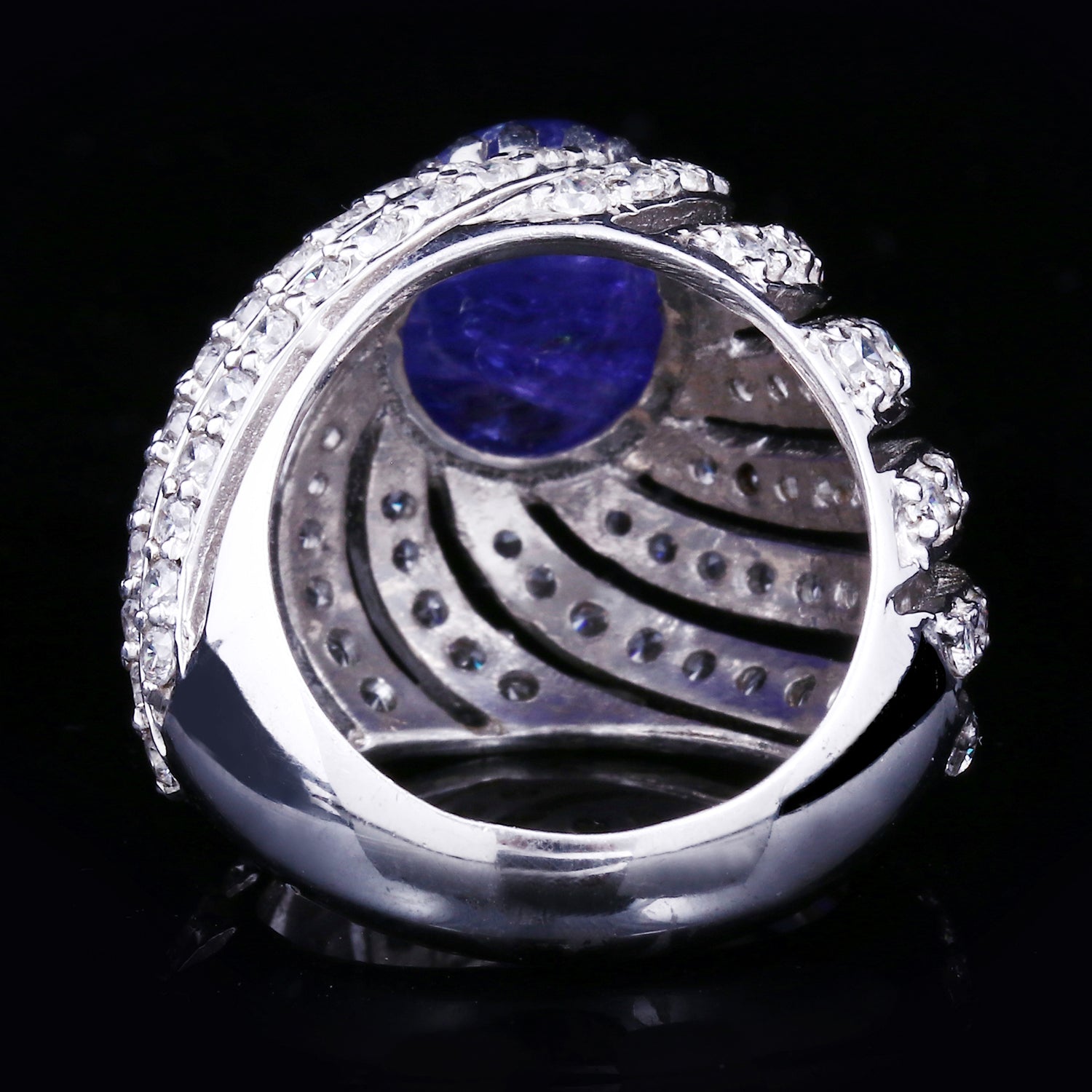 Tanzanite Swirl Ring