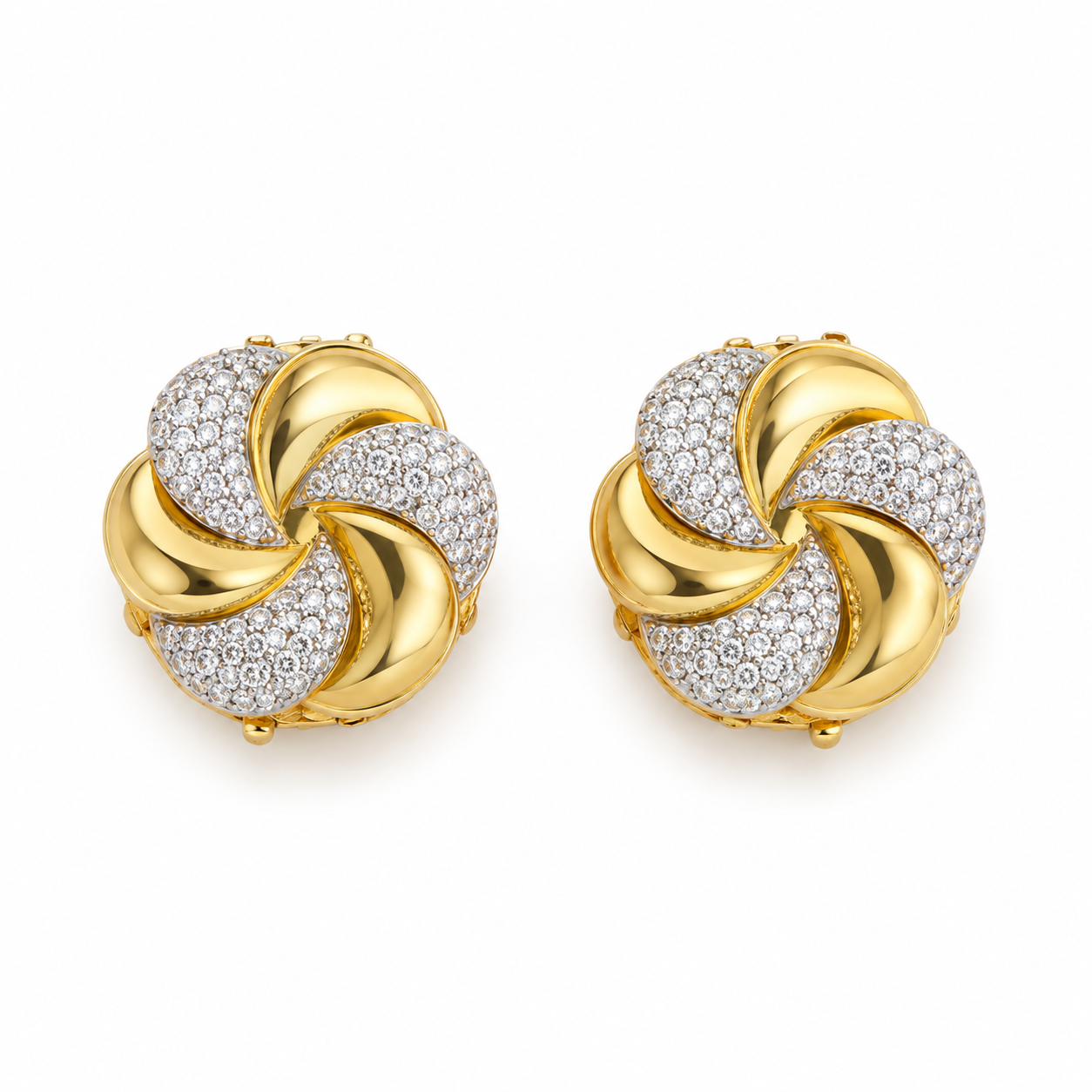 Golden Twist Button Cover