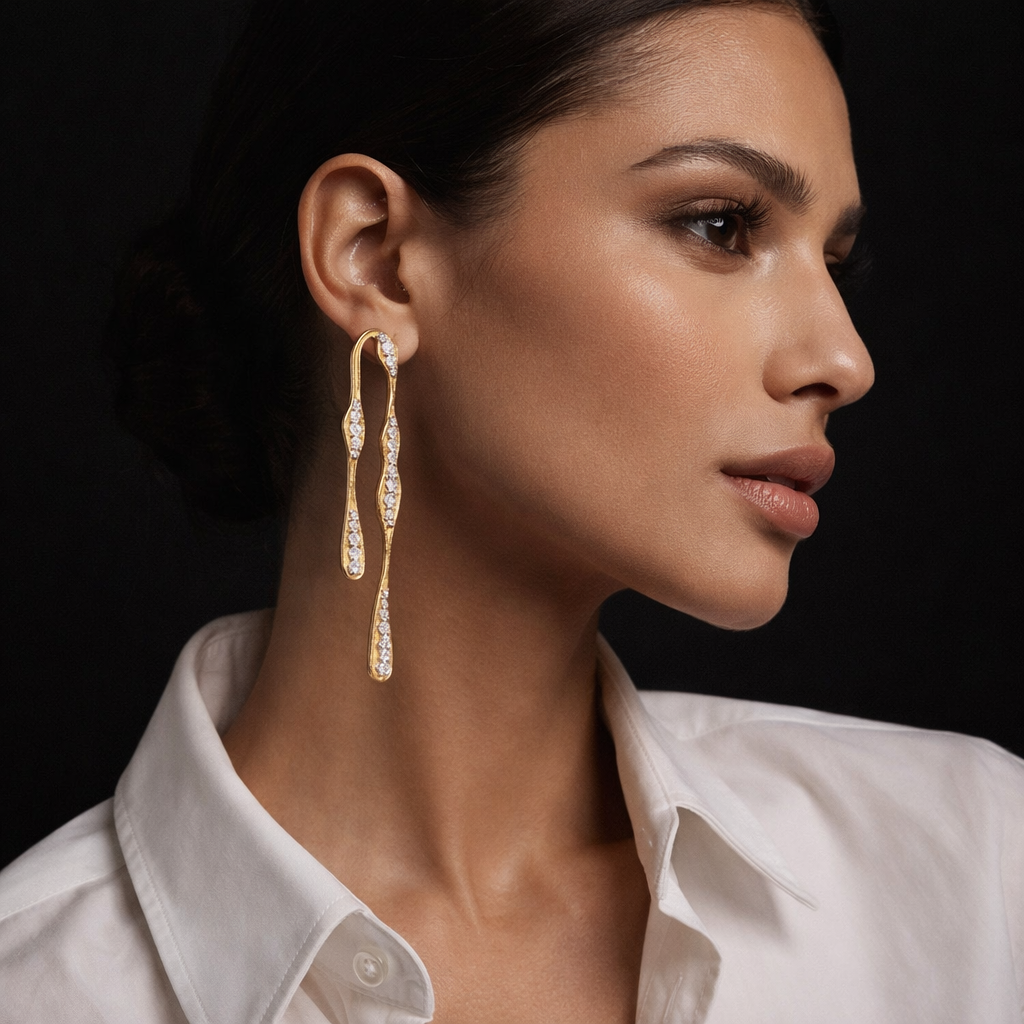 Fluid Edge Earrings