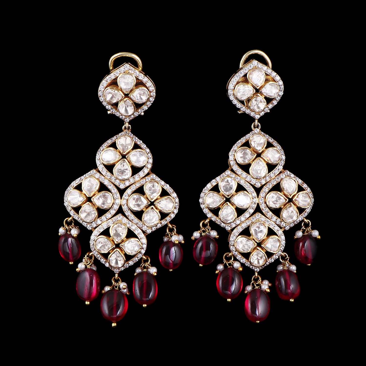 Ruby Royale Danglers