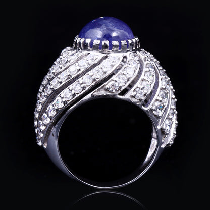 Tanzanite Swirl Ring