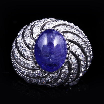 Tanzanite Swirl Ring