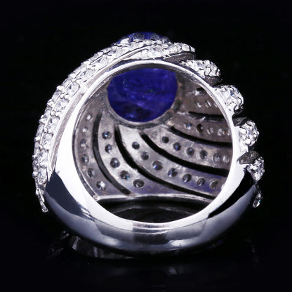 Tanzanite Swirl Ring
