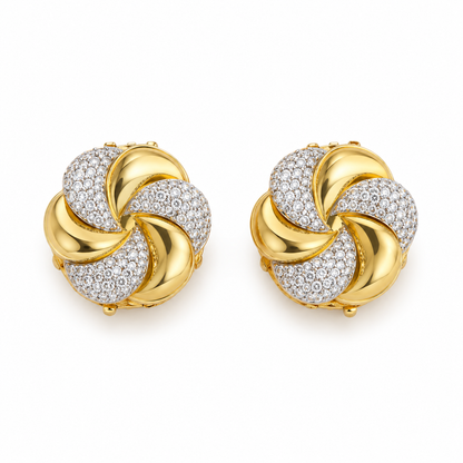 Golden Twist Button Cover