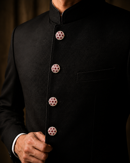 Ruby Hexa Button Cover 1 piece