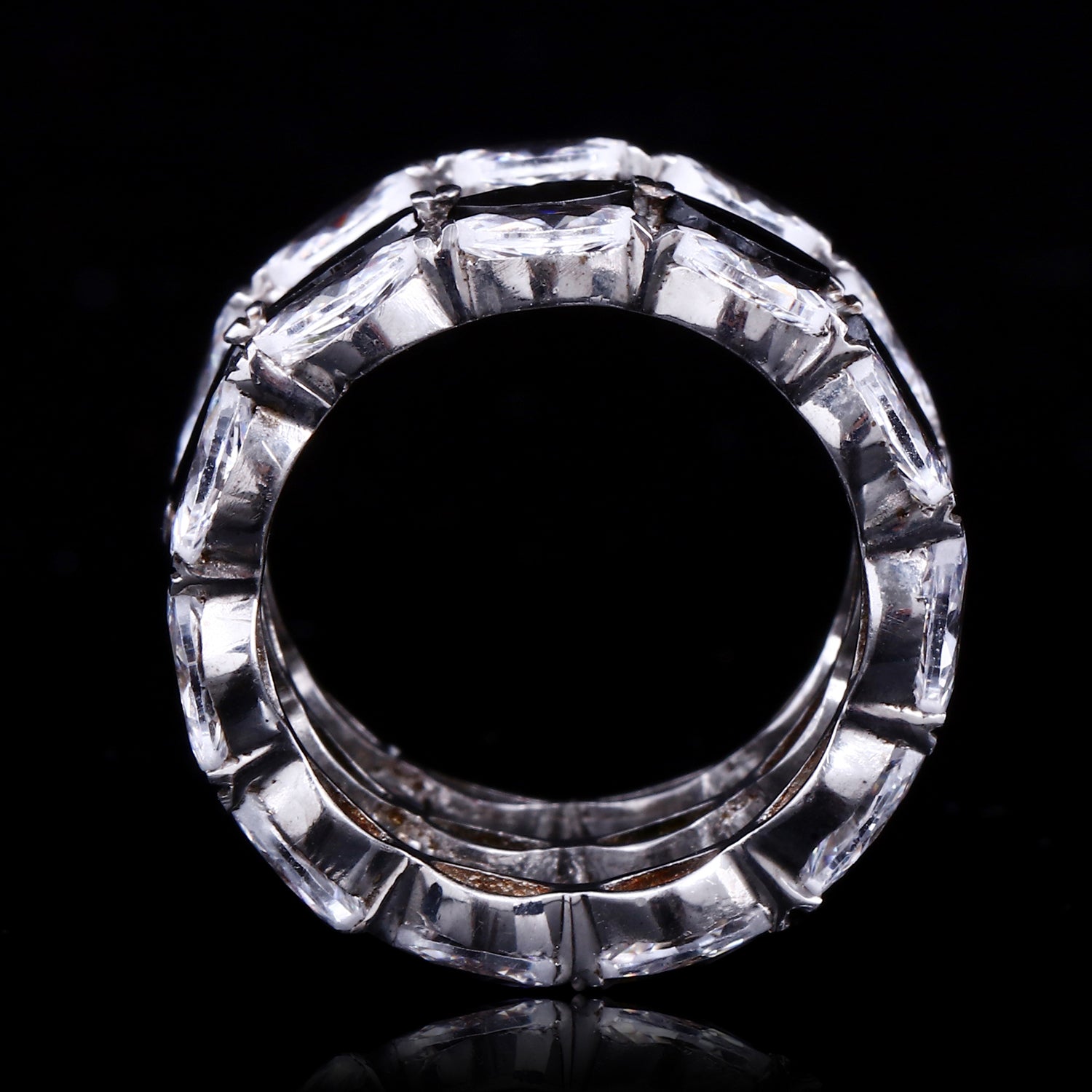 Black & White Marquise Eternity Band