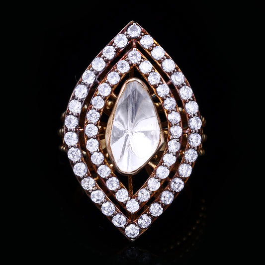 Royal Marquise Polki Ring