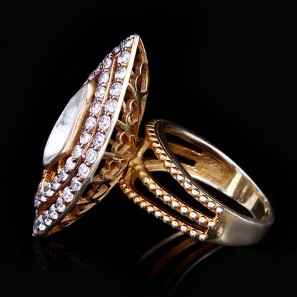 Royal Marquise Polki Ring