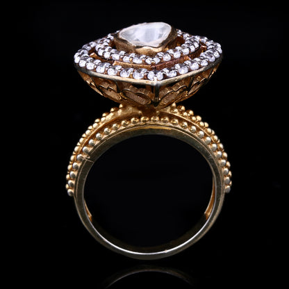 Royal Marquise Polki Ring