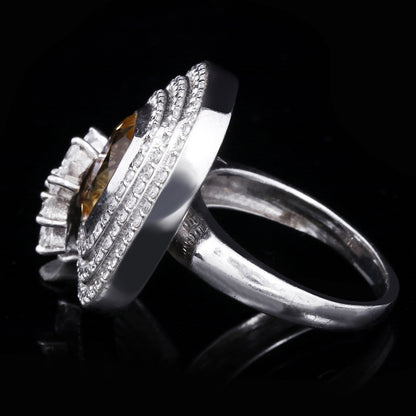 Blooming Citrine Ring