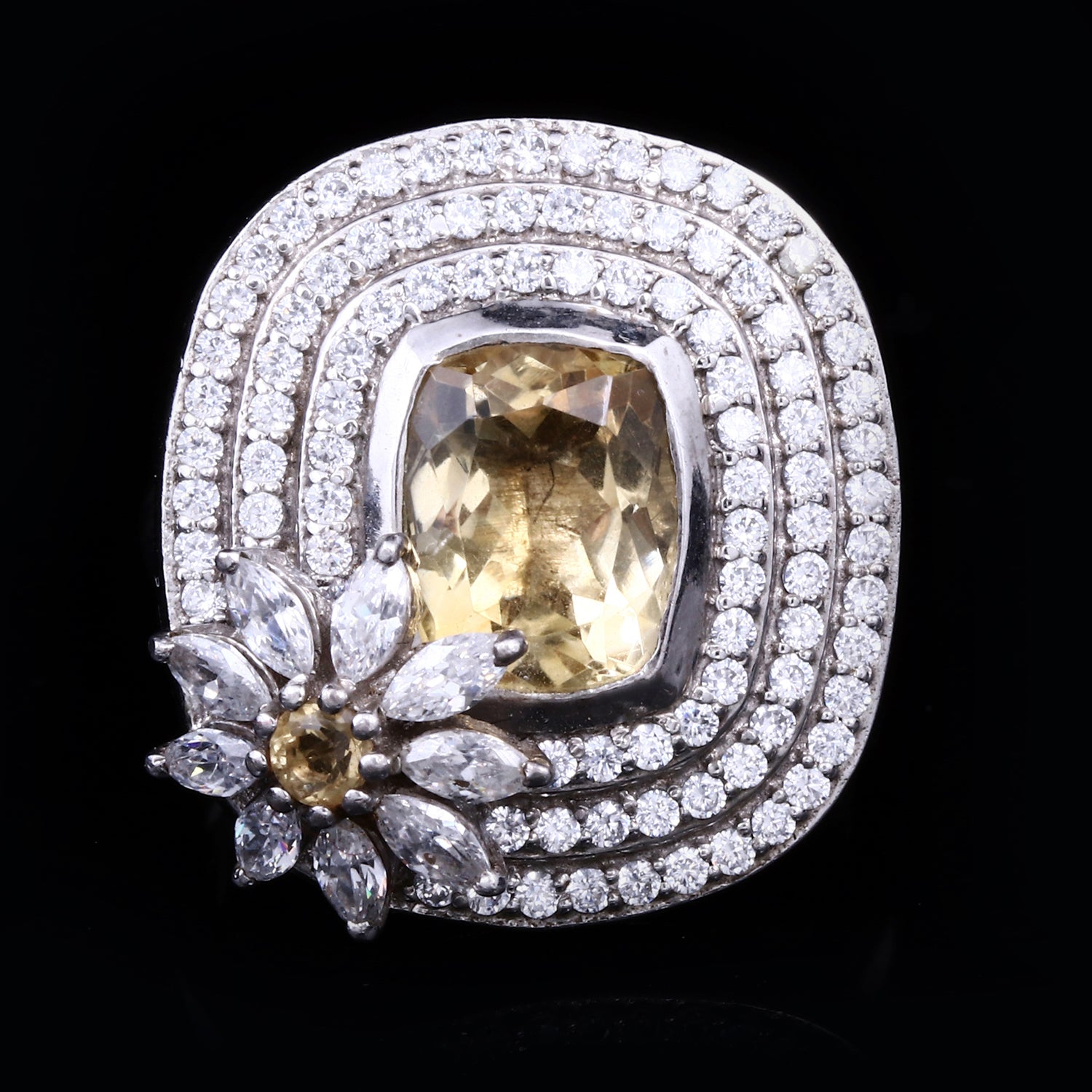 Blooming Citrine Ring