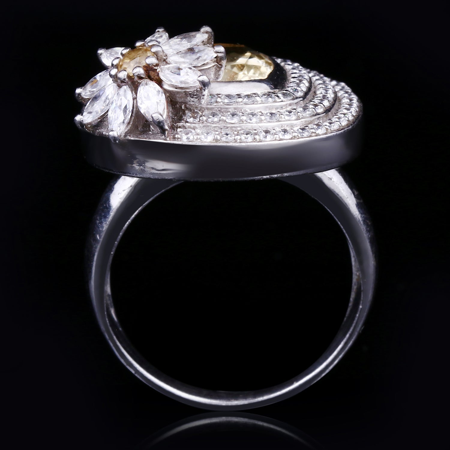 Blooming Citrine Ring