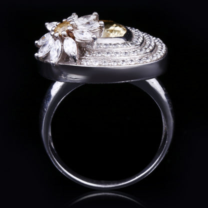 Blooming Citrine Ring