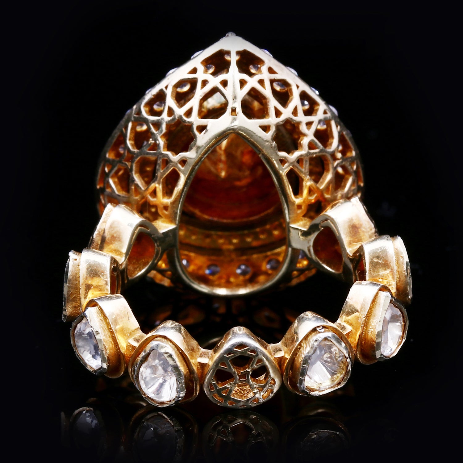 Maharani Polki (Pear shape) Ring