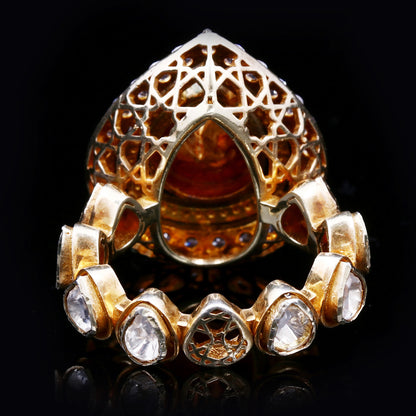 Maharani Polki (Pear shape) Ring