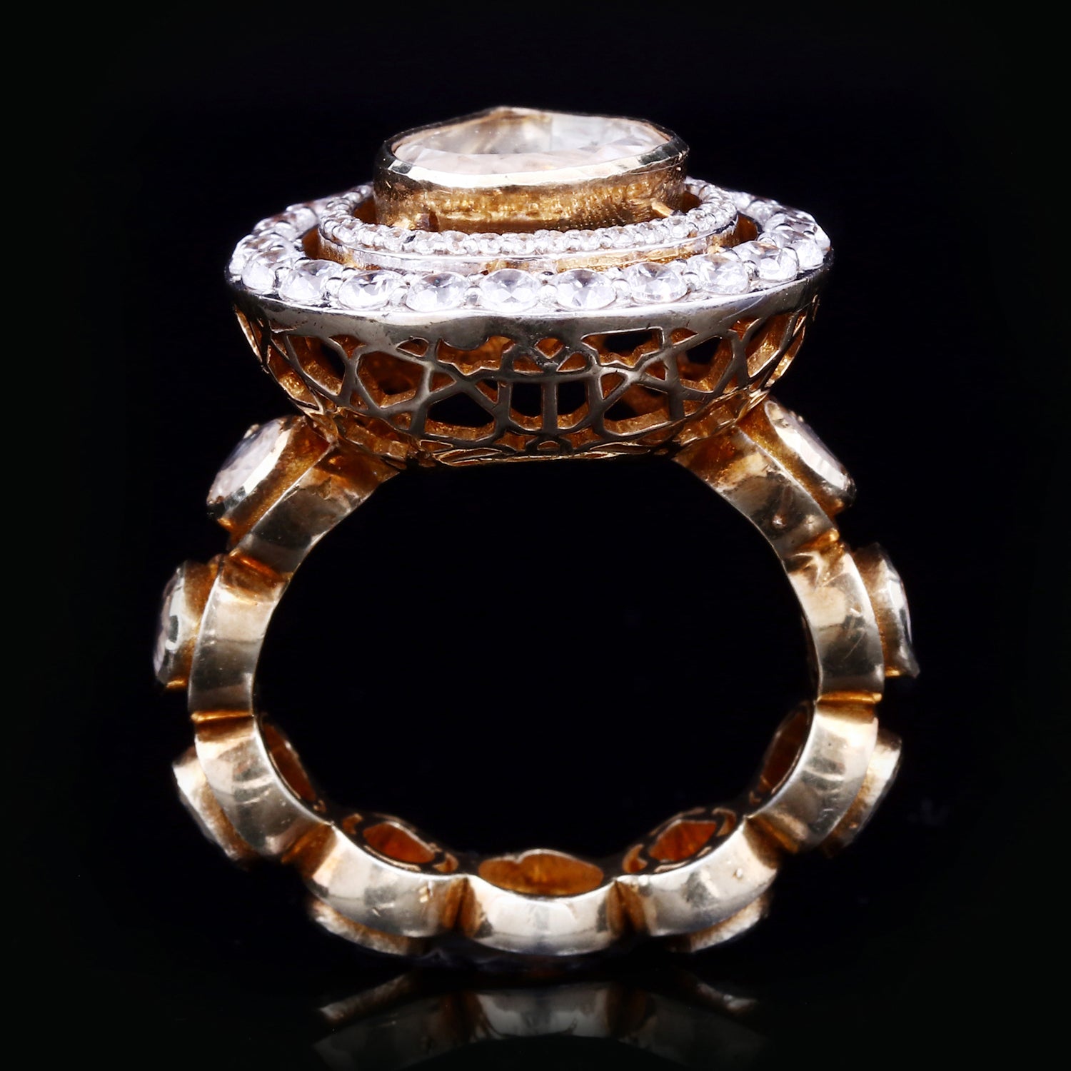 Maharani Polki (Pear shape) Ring