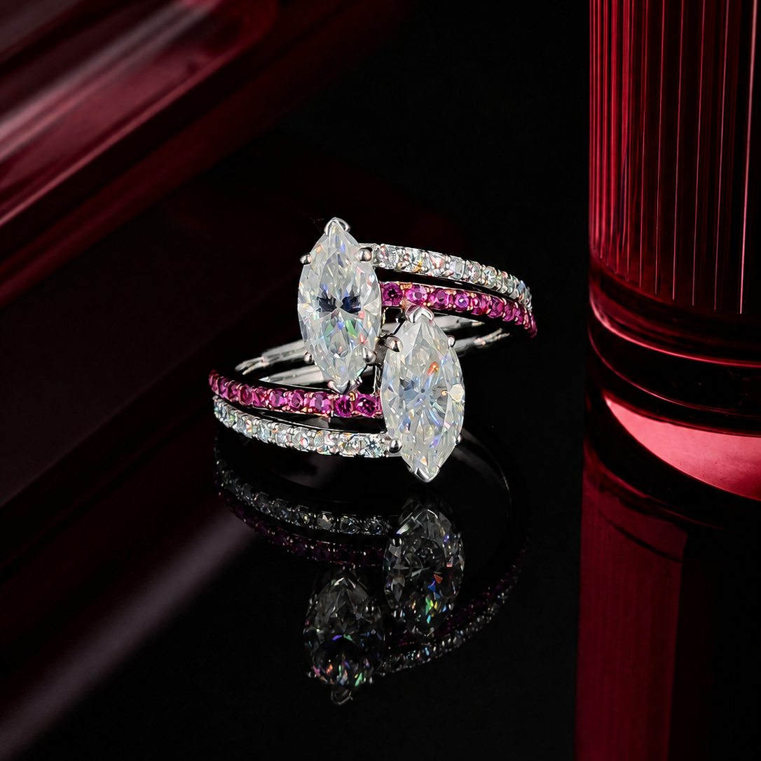 Marquise Duo Ring