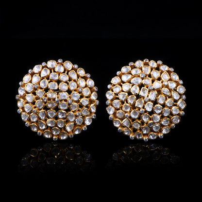 Polki Cluster Studs