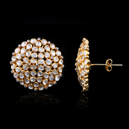 Polki Cluster Studs