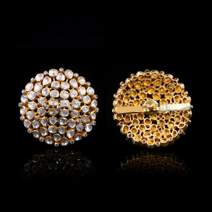 Polki Cluster Studs