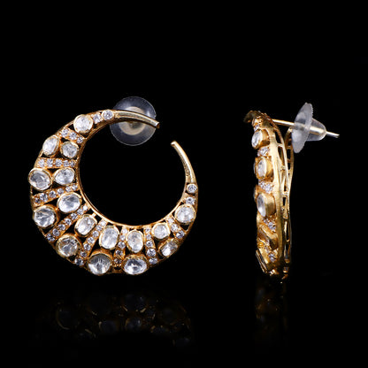 Moonlight Polki Hoops