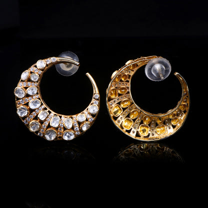 Moonlight Polki Hoops