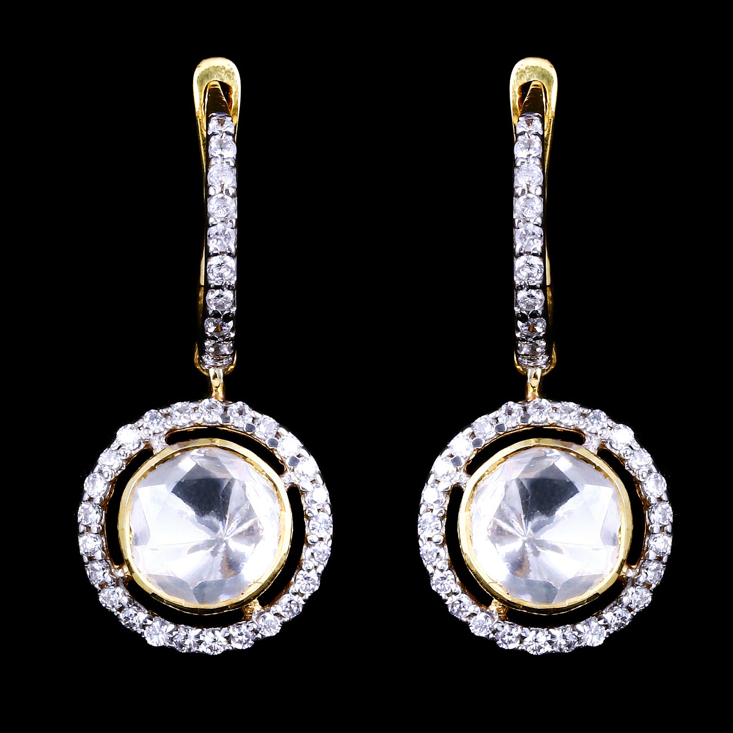 Halo Circle Bali Earrings