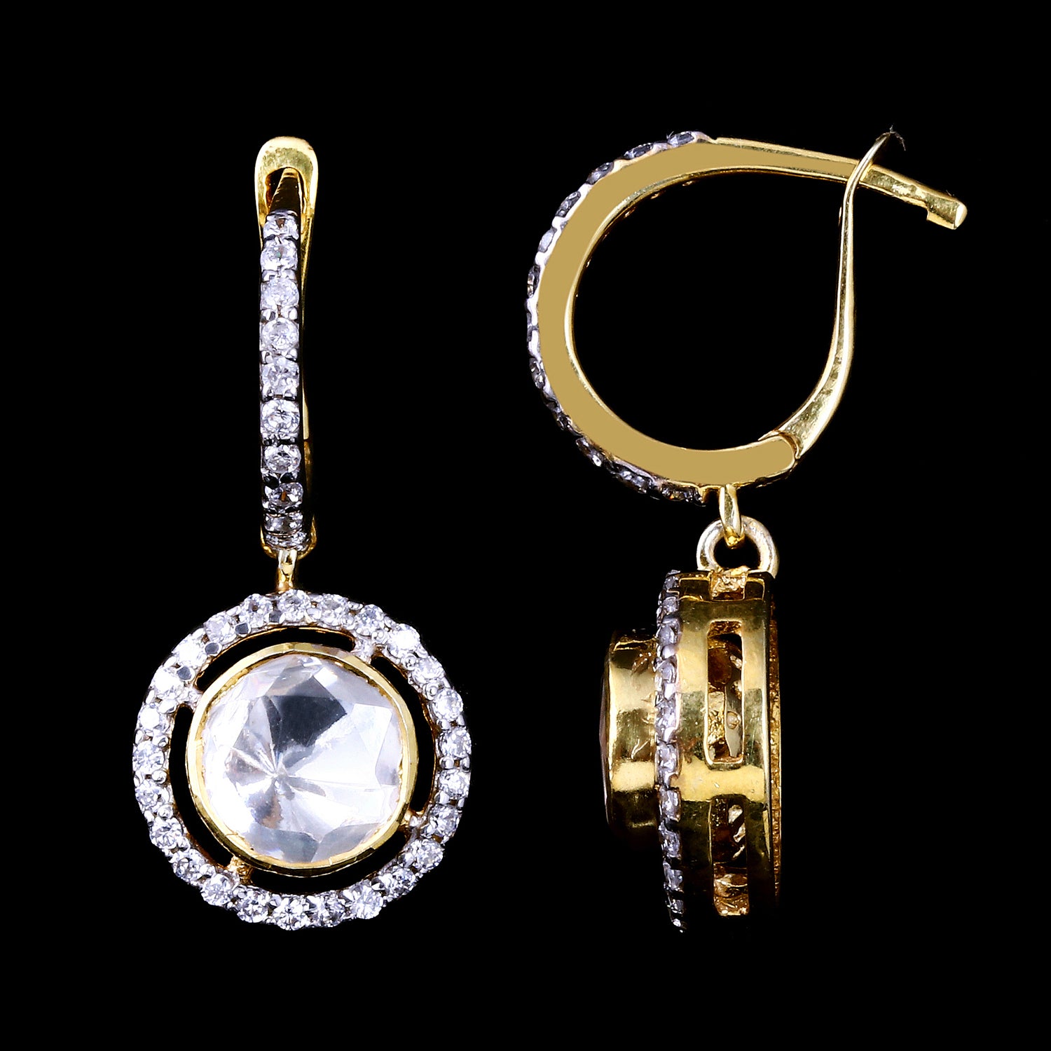 Halo Circle Bali Earrings