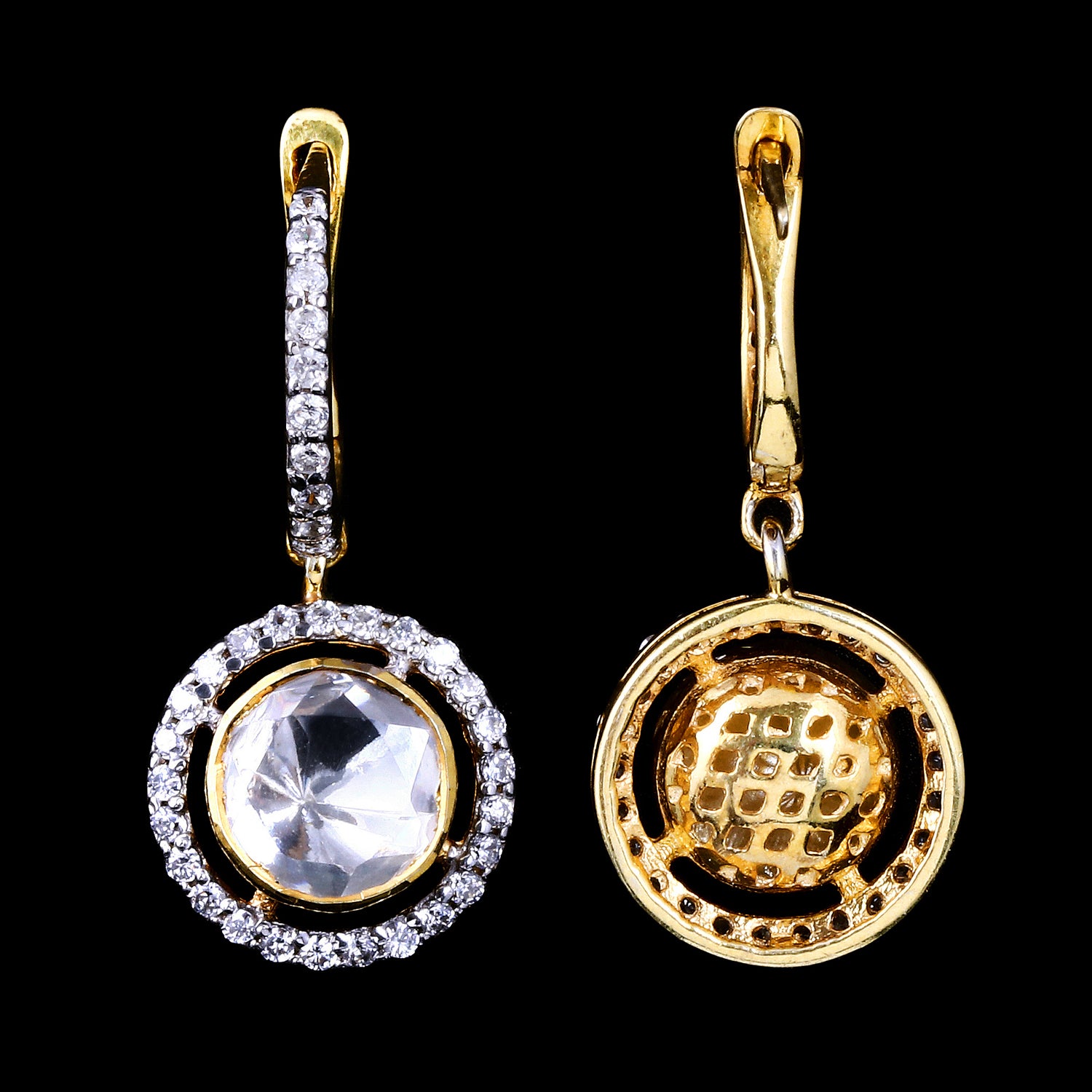 Halo Circle Bali Earrings