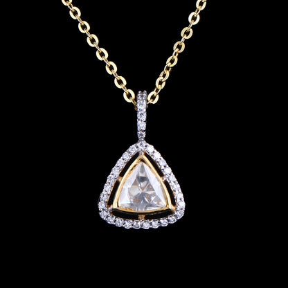 Tri Polki Pendant Set