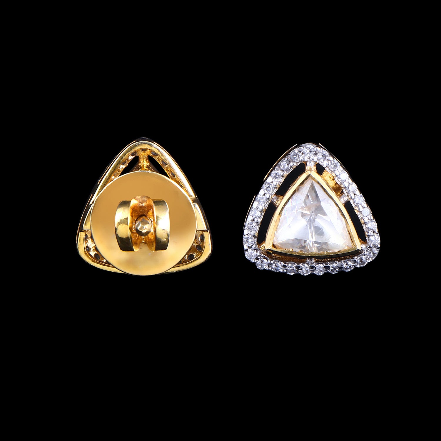 Tri Polki Pendant Set