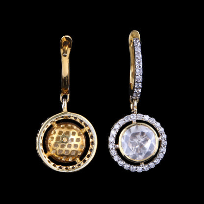 Halo Polki Pendant Set