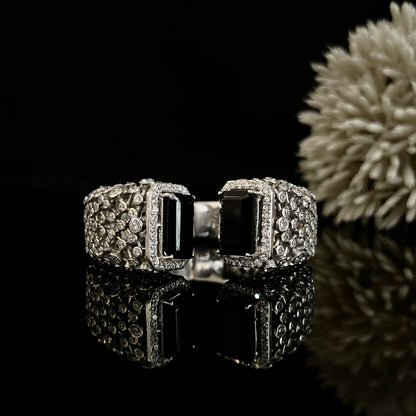 Onyx Halo Bracelet