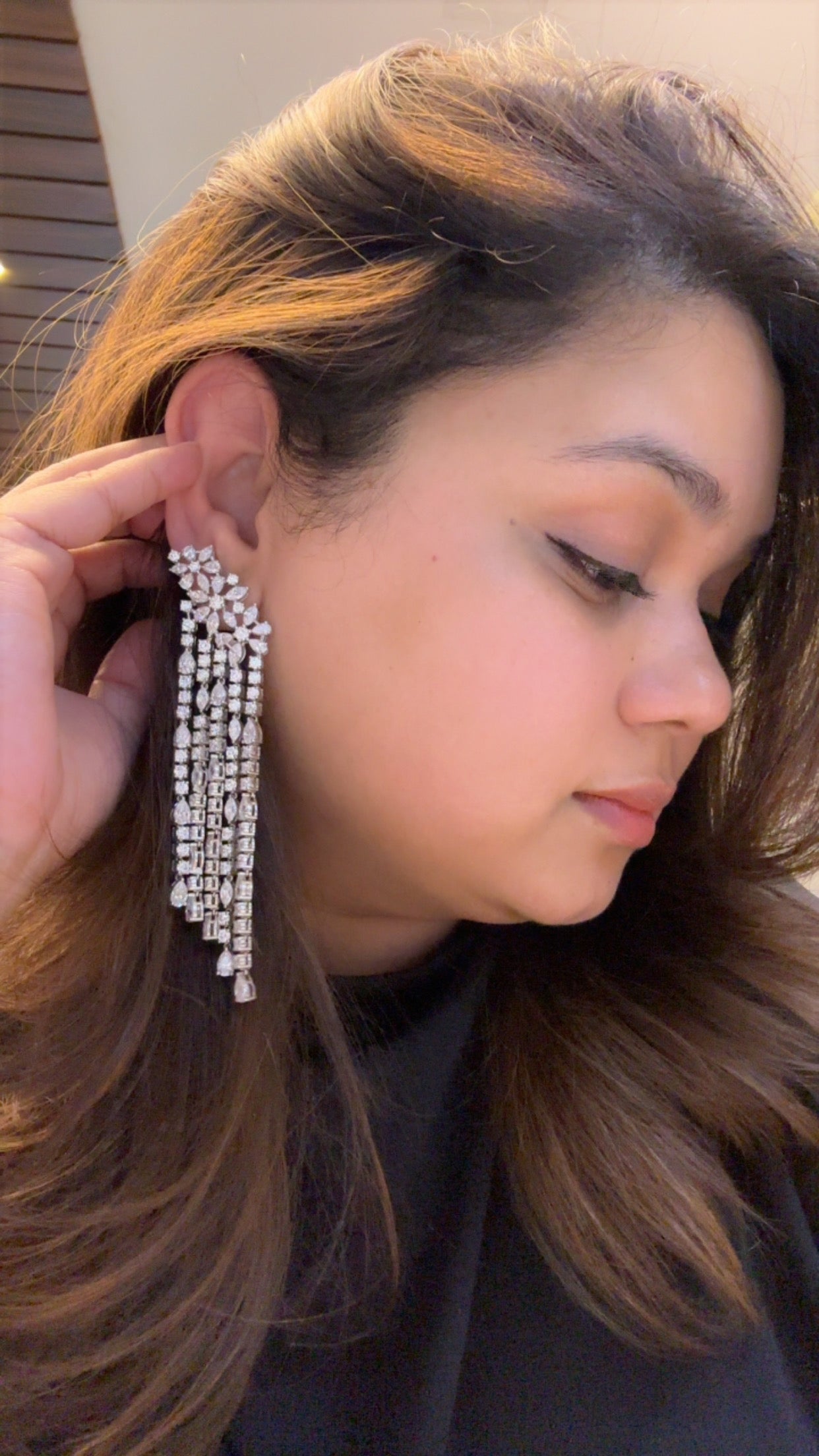 Petal Rainfall Ear Cuff