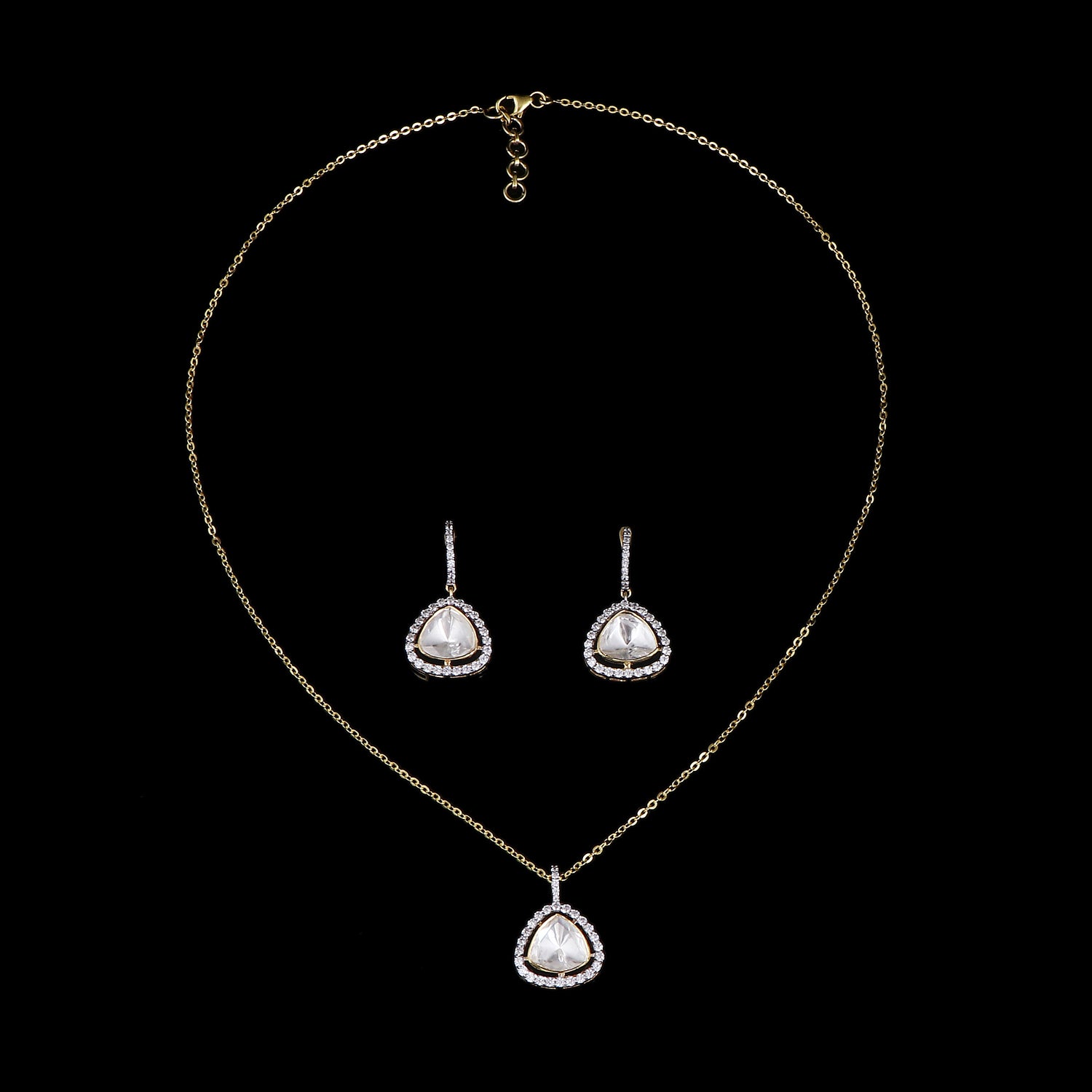 Trillion Polki Pendant