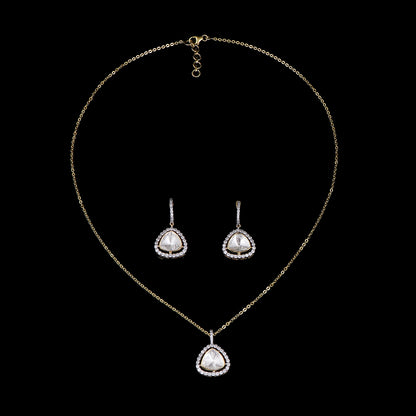 Trillion Polki Pendant