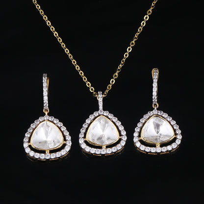 Trillion Polki Pendant
