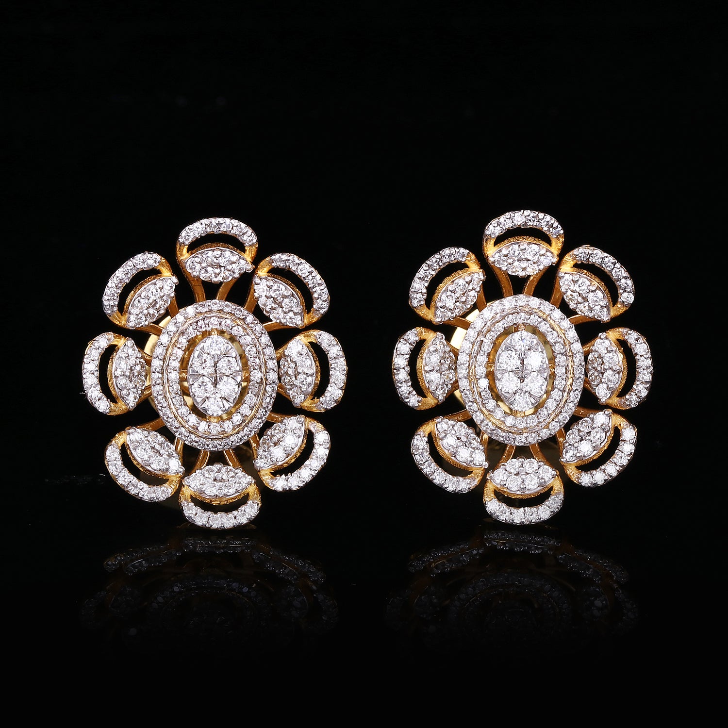Flora Diamond Pendant Set