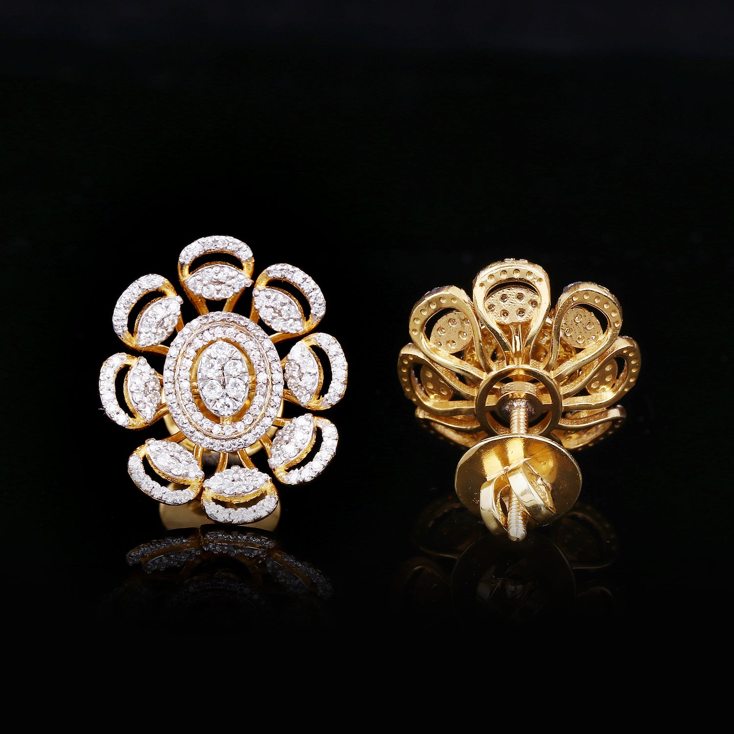 Flora Diamond Pendant Set