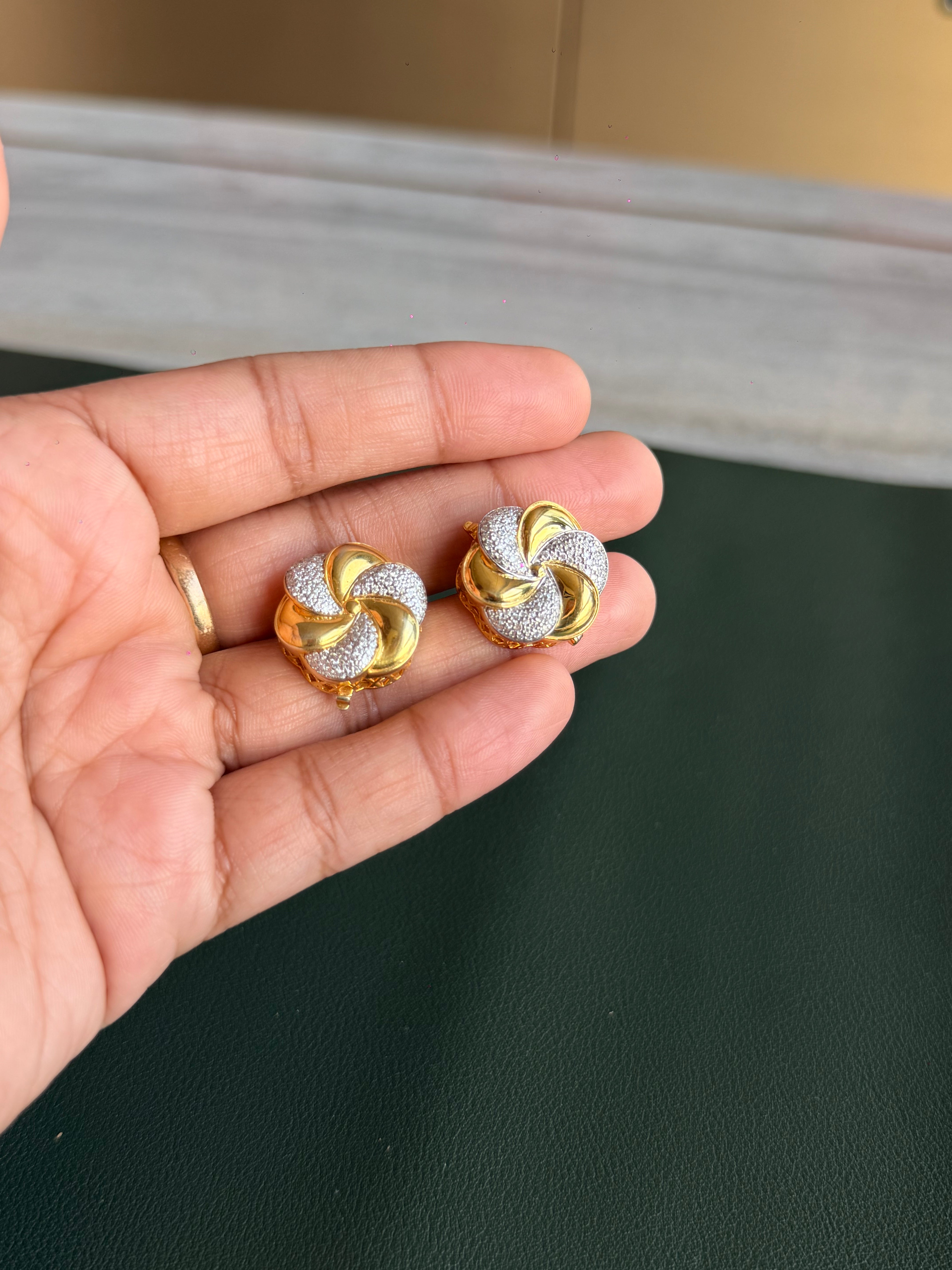 Golden Twist Button Cover