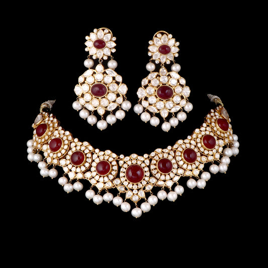 Ruby Radiance Necklace Set