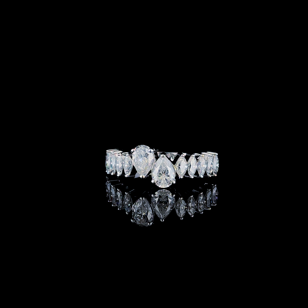 Pear Crown Ring
