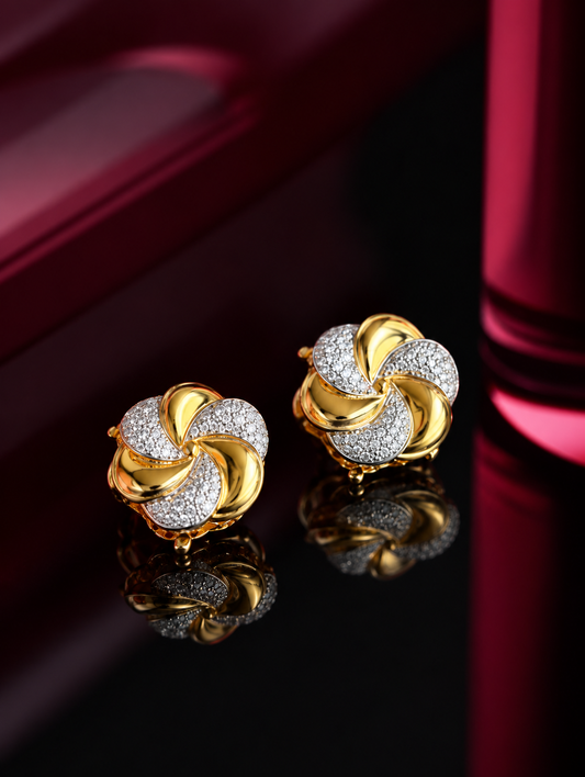 Golden Twist Button Cover