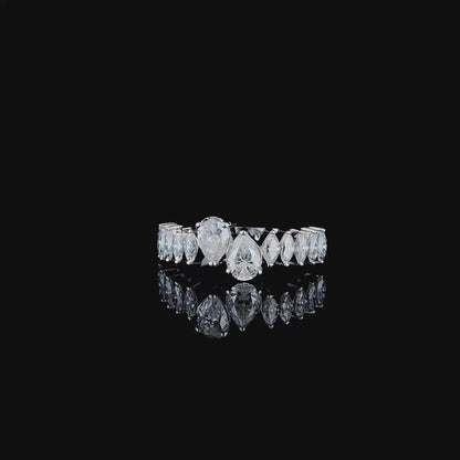 Pear Crown Ring