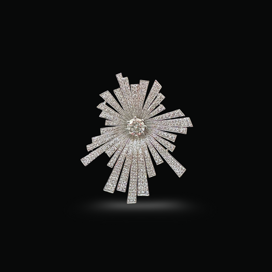 Diamond Galaxy Brooch